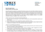 Blue Wolf DEI Policy